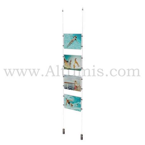 Colonne Porte Affiche A Horizontal Kit Lest Altumis Wall Display Signage Cable System