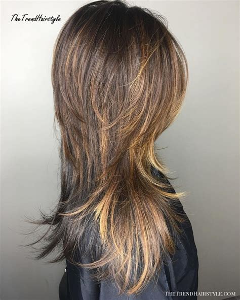 Layered long hair with mullet. Blondie Bombshell - 50 Lovely Long Shag Haircuts for ...