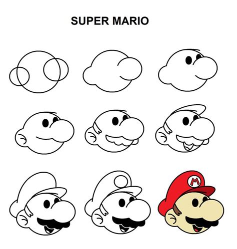 Super Mario Disney Drawing Tutorial Easy Doodles Drawings How To