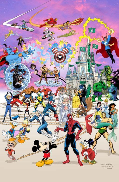 Disney Meets Marvel Disney Pixar Arte Disney Disney Marvel Disney