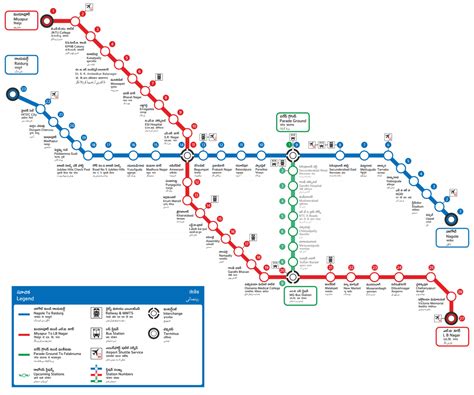 hyderabad metro route map timings lines facts and stations