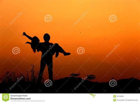 We can't live without them and we certainly don't want to. Man And Woman Love Silhouette In Sunset Royalty Free Stock ...