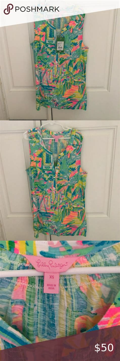 Nwt Lilly Pulitzer Essie Top Multi Sz Xs Lilly Pulitzer Lilly
