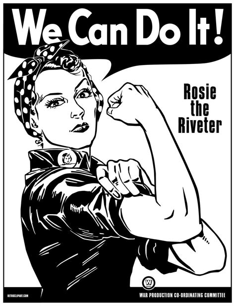 Rosie The Riveter Coloring Page Scenery Mountains