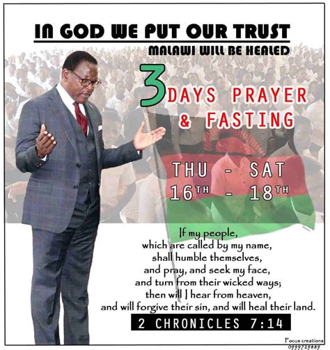 Malawis Christian President Calls For Three Days Of Prayer Fasting To