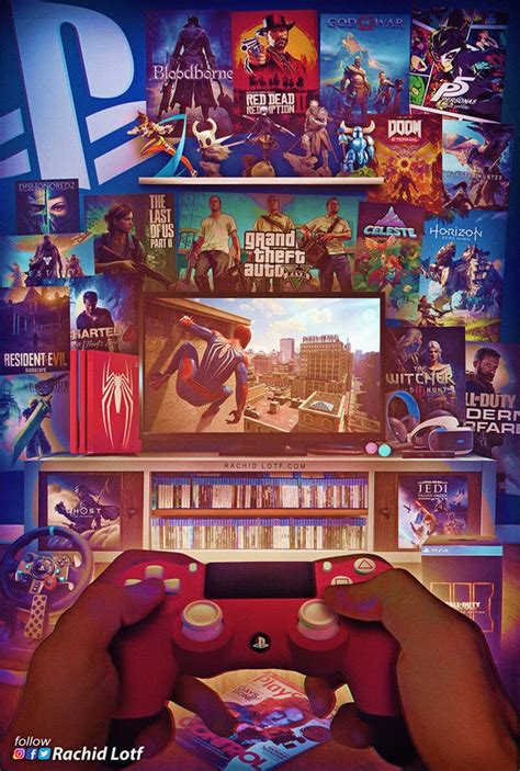 Artstation Playstation 4 Spider Man Rachid Lotf Ps Wallpaper Game