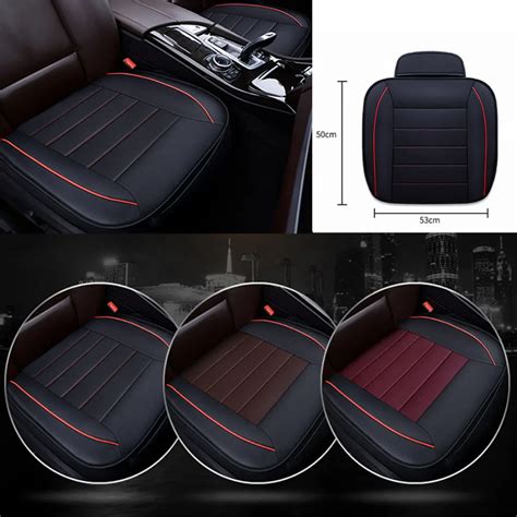 universal car seat cover breathable pu leather pad mat chair cushion protector in automobiles