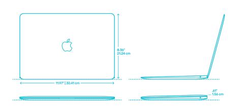 Apple MacBook Air Rd Gen Dimensions Drawings Dimensions