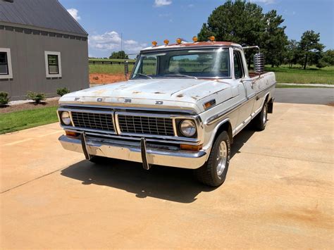 1970 Ford F100 Pickup White Rwd Automatic Xlt Used Ford F100 For Sale