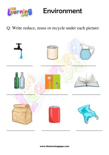 Grade 1 Environment Worksheets The Learning Apps