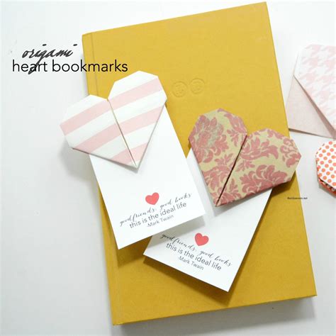 How To Make An Origami Heart Bookmark The Idea Room