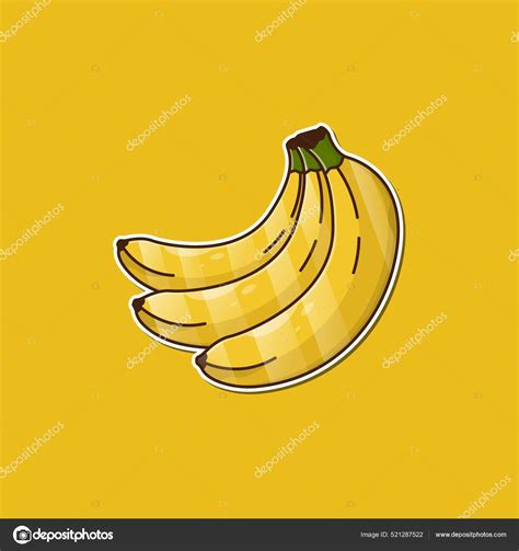 Three Bananas Cartoon Vector Premium Vector Stock Vector By