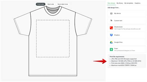 T Shirt Design Size And Placement Tips Printify Guide