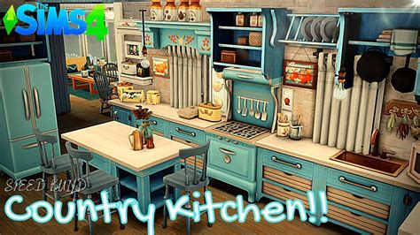 New Pack Country Kitchen Kit Cute Farm House Sims 4 Speed