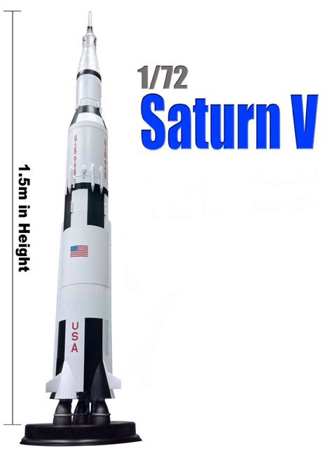 Maquette Fusée Saturn V Apollo 11 172 Très Grande Echelle 15360 Cm