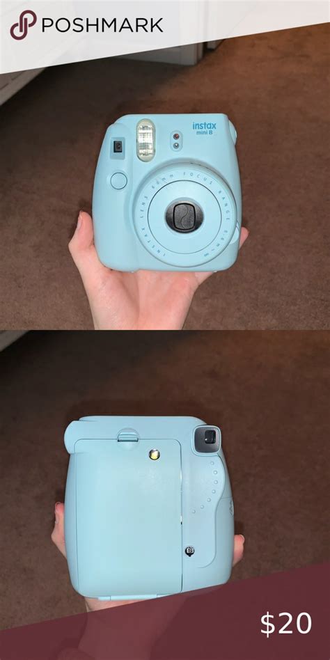 Light Blue Polaroid Camera In 2020 Polaroid Camera Camera Light Blue