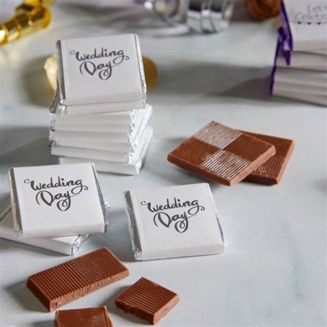 Personalised Chocolate Wedding Favours Whitakers Chocolates