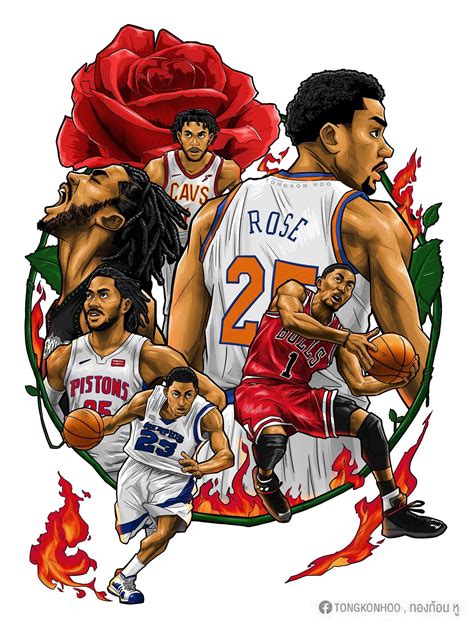 Derrick Rose Wallpapers Nba Wallpapers Nba Basketball Art Basketball