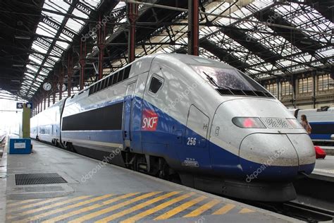 Paris September 04 Tgv High Speed French Train In Gare De Lyo
