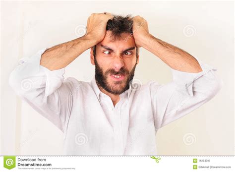 Frustrated Man Yelling stock image. Image of hands, businessman - 11294797