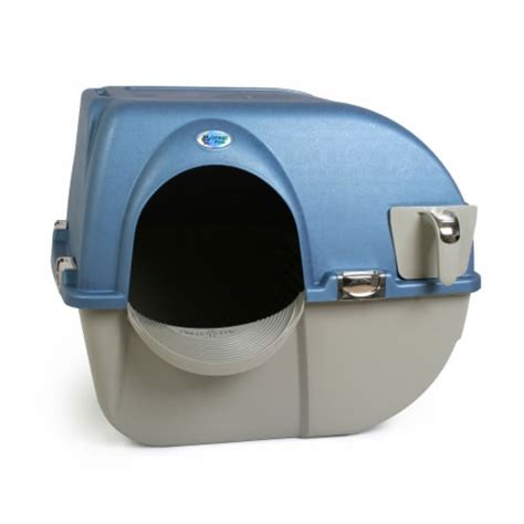 Omega Paw Pr Ra15 1 Roll N Clean Self Cleaning Litter Box Regular Pearl Blue 1 Piece City