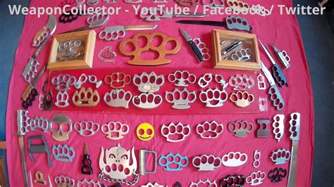 Massive Homemade Brass Knuckles Collection Youtube