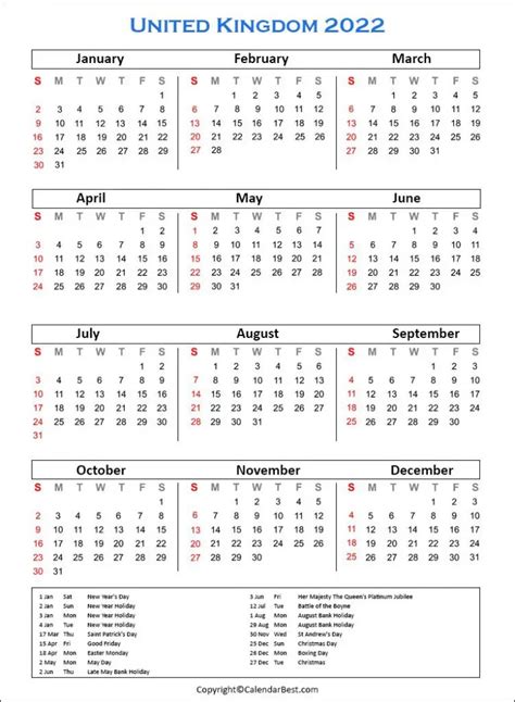 Calendar 2022 Uk Free Printable Microsoft Word Templates Calendar