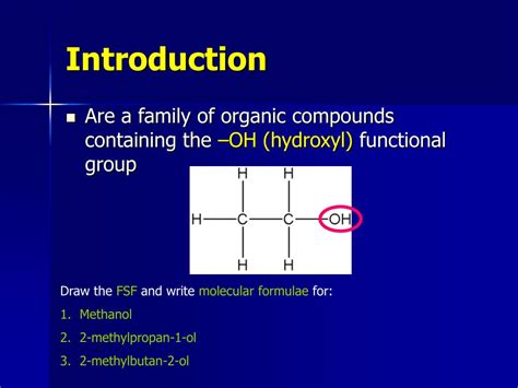 Ppt Alcohol Chemistry Powerpoint Presentation Free Download Id2999556
