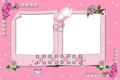 Pink Frame Cute Frames Pink Frames Picture Frame Layout Picture