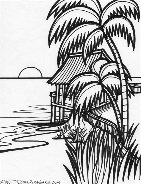 Paradise Beach Coloring Book Barry Morrises Coloring Pages
