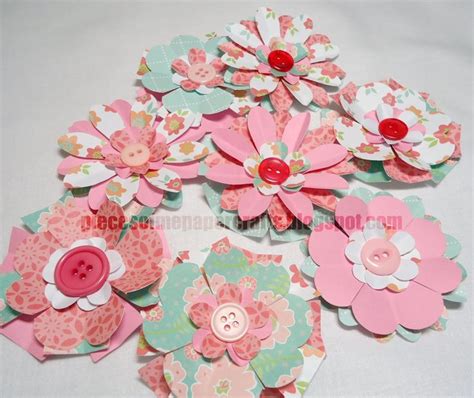 Pieces Of Me Scrapbooking And Paper Crafts Paper Flowers Scrapbook