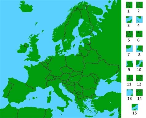 Pieces Of Maps Europe Quiz