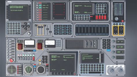 Free Printable Spaceship Control Panel