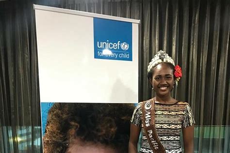 Miss Pacific Islands Is Pngs Unicef Youth Ambassador Solomon Times Online