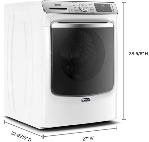 Maytag Mawadrew86301 Side By Side Washer And Dryer Set With Front Load