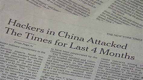 China Denies New York Times Hack Attack Cnn Video