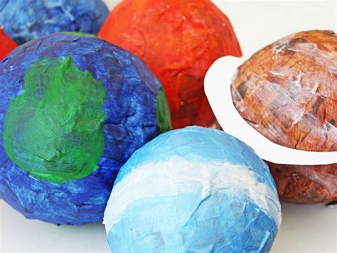 Paper Mache Solar System Solar System Crafts Planet For Kids Solar