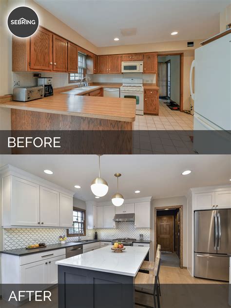Justin And Carinas Kitchen Before And After Pictures Sebring Design Build