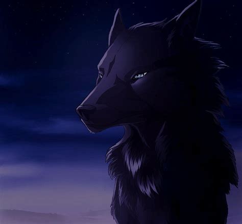 White wolf anime black wolf. Black wolf | Cartoon wolf, Anime wolf, Shadow wolf