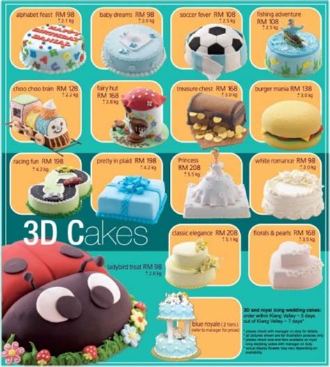 Another thing secret recipe are well known for their cakes. Secret Recipe : 3D Cake