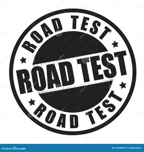 Road Test Rubber Stamp Cartoon Vector | CartoonDealer.com #89197295