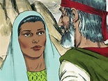 FreeBibleimages :: Miriam and Aaron oppose Moses :: Miriam gets leprosy ...