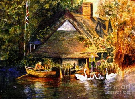 An English Country Scene Painting By Hazel Holland Fine Art America