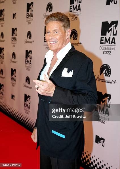 David Hasselhoff Attends The Mtv Europe Music Awards 2022 Held At Psd