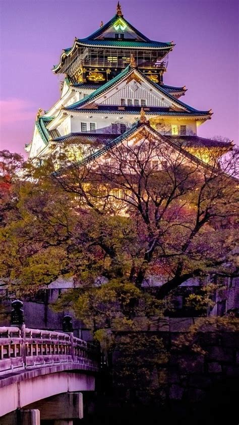 Osaka Castle At Fall Wallpaper Backiee