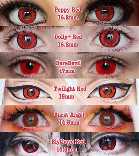 🤩here Are Some Of Our Popular Red Contacts Which Is Your Favorite