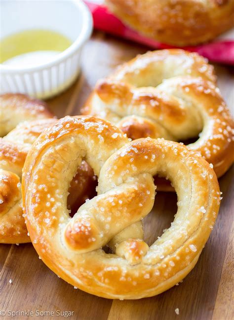 Homemade Soft Pretzels Sprinkle Some Sugar Recipes Homemade Soft Pretzels Soft Pretzels