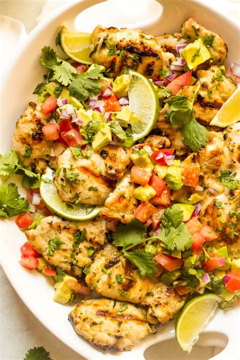 Ingredients for cilantro chicken not only does this lime chicken comes together in about 30 minutes but it's also made with less than 10 ingredients. 30 Minute Cilantro-Lime Chicken with Avocado Salsa ...