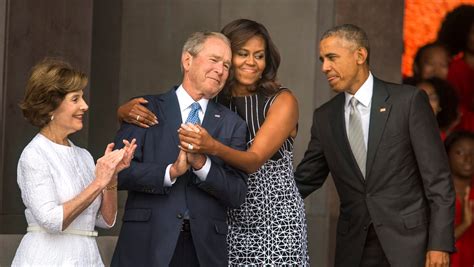 George W Bush Michelle Obama Friendship Bush Shocked Over Uproar