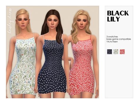 Haisley Dress By Black Lily At Tsr Sims 4 Updates